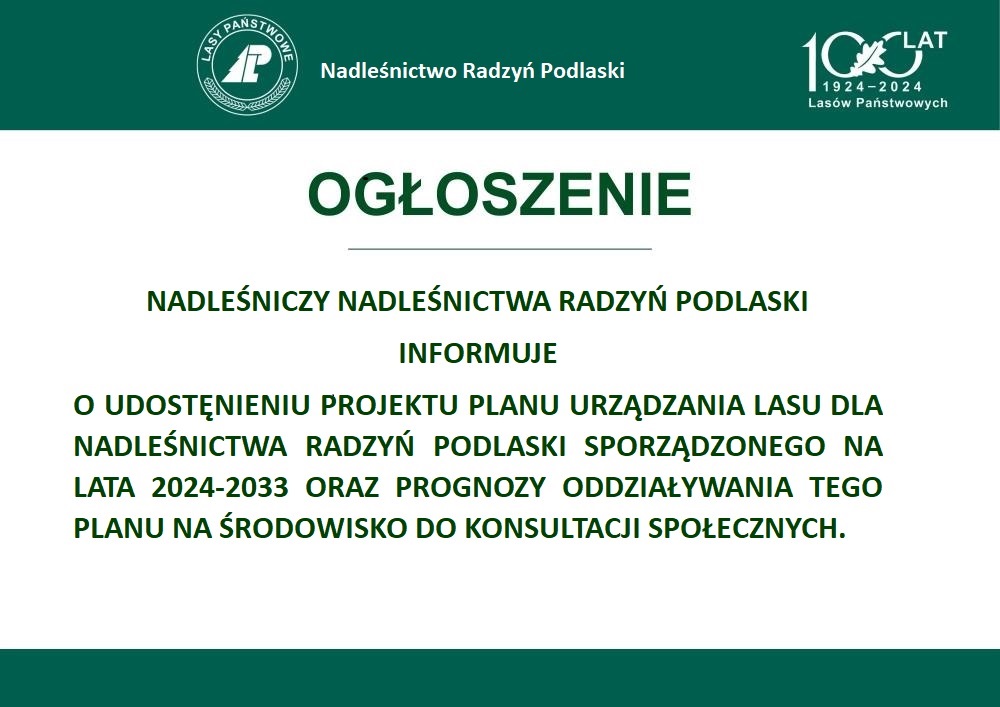 OGŁOSZENIE